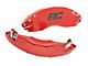 Rough Country Brake Caliper Covers; Red; Front and Rear (11-19 Silverado 3500 HD)
