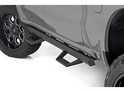 Rough Country SRL2 ADJ Aluminum Side Step Bars; Black (19-24 Silverado 3500 HD Crew Cab)