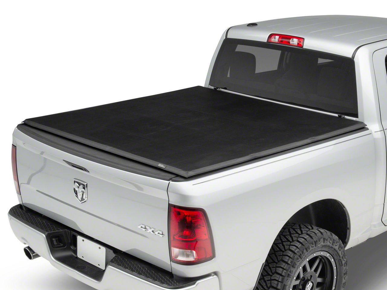 Rough Country RAM 1500 Soft Tri-Fold Tonneau Cover R108486 (09-18 RAM ...