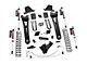 Rough Country 6-Inch Radius Arm Suspension Lift Kit with Vertex Reservoir Shocks (11-14 4WD 6.7L Powerstroke F-250 Super Duty w/o Factory Overload Springs)