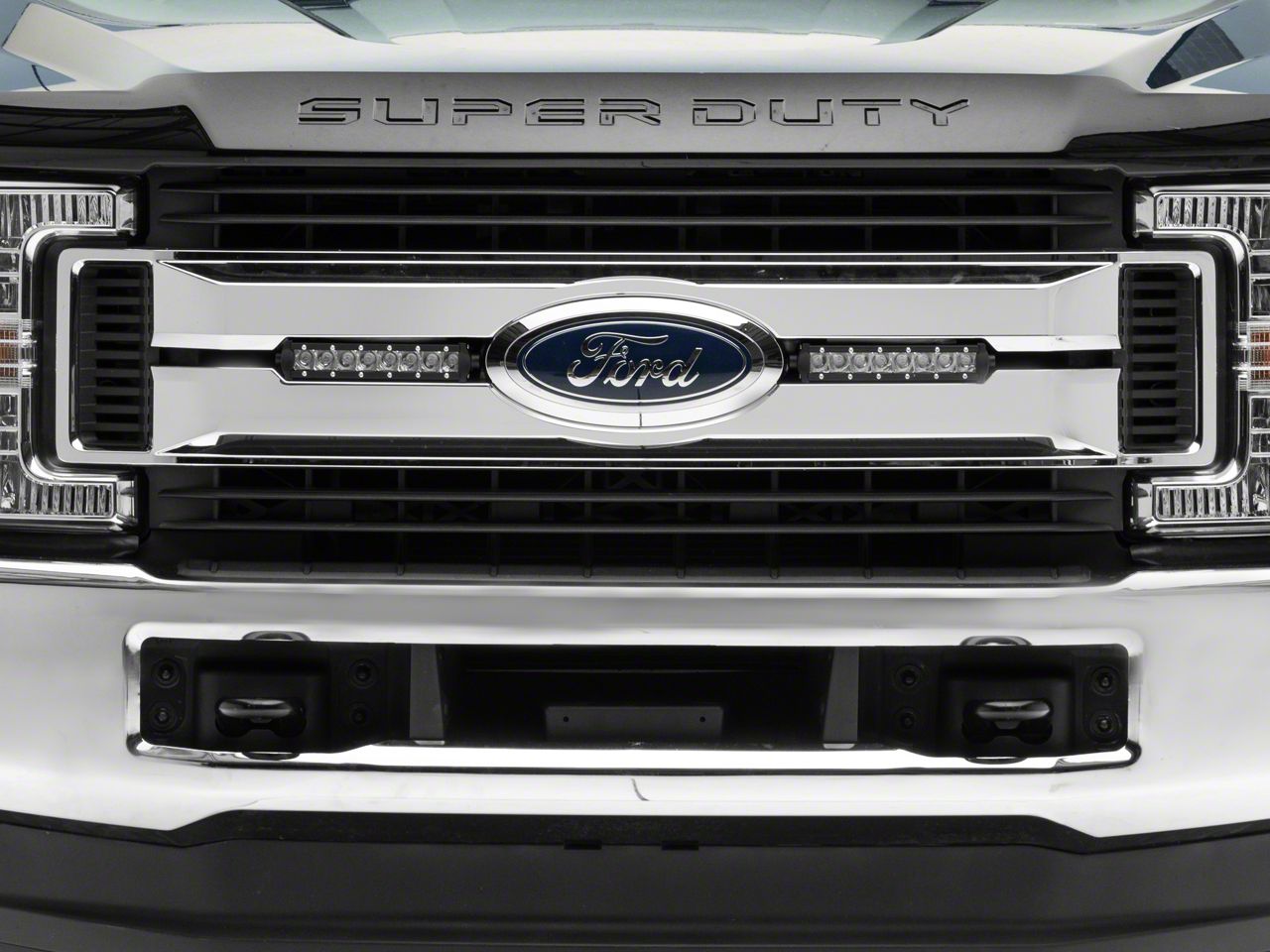 Rough Country F-250 Super Duty 8-Inch Chrome Series LED Light Bar ...