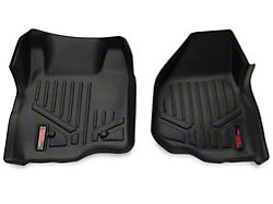 Rough Country Heavy Duty Depressed Pedal Front and Rear Floor Mats; Black (11-16 F-250 Super Duty SuperCrew)