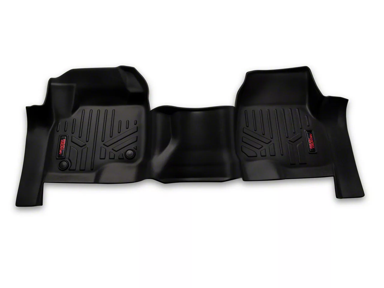 Rough Country F 250 Super Duty Heavy Duty Front Over The Hump And Rear Floor Mats Black M 51173 6224