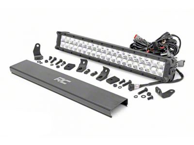 Rough Country 20-Inch Chrome Series Amber DRL LED Light Bar (Universal; Some Adaptation May Be Required)