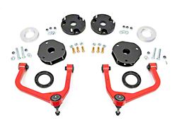 Rough Country 3.50-Inch Upper Control Arm Suspension Lift Kit; Red (21-25 4WD Tahoe w/o MagneRide, Excluding Z71)