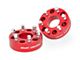 Rough Country 2-Inch Wheel Spacers; Anodized Red (07-24 Yukon)