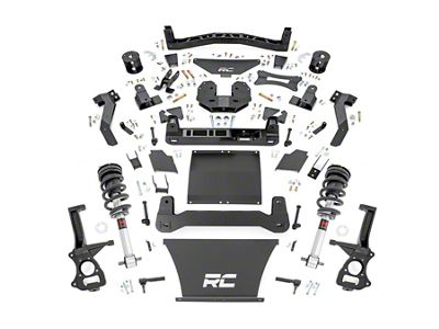 Rough Country 6-Inch Suspension Lift Kit with M1 Monotube Struts (21-25 4WD Yukon w/o MagneRide, Excluding AT4 & Diesel)