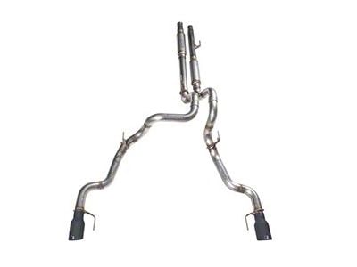 Roush Dual Exhaust System with Black Stain Tips; Rear Exit (17-20 F-150 Raptor)