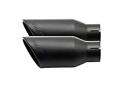 Roush Single Exhaust Tip; 4-Inch; Black (21-24 5.0L F-150)