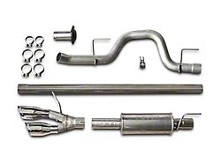 Roush Single Exhaust System with Polished Y-Pipe Tip; Side Exit (11-14 5.0L F-150)