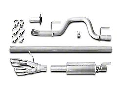 Roush Single Exhaust System with Polished Y-Pipe Tip; Side Exit (11-14 3.5L EcoBoost F-150)