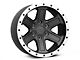 Rovos Wheels Tenere Charcoal with Machined Lip 6-Lug Wheel; 17x9; -15mm Offset (19-24 Sierra 1500)