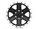 Rovos Wheels Tenere Matte Black with Machined Lip 6-Lug Wheel; 17x9; -15mm Offset (19-24 Silverado 1500)