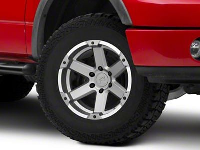 Rovos Wheels Danakil Charcoal with Machined Lip 6-Lug Wheel; 17x9; -6mm Offset (04-08 F-150)