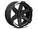 Rovos Wheels Danakil Matte Black with Machined Lip 6-Lug Wheel; 18x9; 0mm Offset (04-08 F-150)