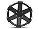 Rovos Wheels Danakil Matte Black with Machined Lip 6-Lug Wheel; 18x9; 0mm Offset (04-08 F-150)