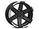 Rovos Wheels Danakil Matte Black with Machined Lip 6-Lug Wheel; 18x9; 0mm Offset (04-08 F-150)