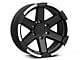 Rovos Wheels Danakil Matte Black with Machined Lip 6-Lug Wheel; 17x9; -6mm Offset (07-13 Sierra 1500)