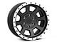 Rovos Wheels Kalahari Matte Black with Machined Lip 6-Lug Wheel; 17x9; -6mm Offset (07-13 Sierra 1500)