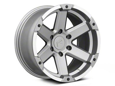 Rovos Wheels Danakil Charcoal with Machined Lip 6-Lug Wheel; 17x9; -6mm Offset (07-14 Tahoe)