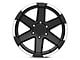 Rovos Wheels Danakil Matte Black with Machined Lip 6-Lug Wheel; 18x9; 0mm Offset (07-14 Tahoe)