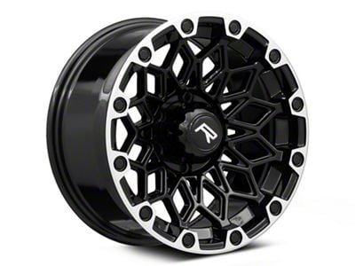 Rovos Wheels Guban Gloss Black Machined 6-Lug Wheel; 20x9; -6mm Offset (07-14 Tahoe)