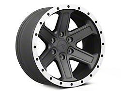 Rovos Wheels Tenere Charcoal with Machined Lip 6-Lug Wheel; 18x9; -9mm Offset (07-14 Tahoe)