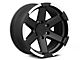 Rovos Wheels Danakil Matte Black with Machined Lip 6-Lug Wheel; 17x9; -6mm Offset (09-14 F-150)