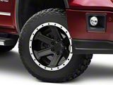 Rovos Wheels Tenere Matte Black with Machined Lip 6-Lug Wheel; 18x9; -9mm Offset (14-18 Sierra 1500)