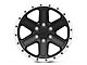 Rovos Wheels Tenere Matte Black with Machined Lip 6-Lug Wheel; 18x9; -9mm Offset (14-18 Sierra 1500)