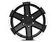 Rovos Wheels Danakil Matte Black with Machined Lip 6-Lug Wheel; 18x9; 0mm Offset (15-20 Tahoe)