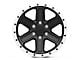 Rovos Wheels Tenere Matte Black with Machined Lip 6-Lug Wheel; 18x9; -9mm Offset (15-20 Tahoe)