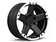 Rovos Wheels Danakil Satin Black 6-Lug Wheel; 17x8.5; 0mm Offset (2024 Ranger)