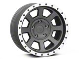 Rovos Wheels Kalahari Charcoal with Machined Lip 5-Lug Wheel; 17x9; -6mm Offset (94-01 RAM 1500)