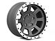 Rovos Wheels Kalahari Charcoal with Machined Lip 5-Lug Wheel; 17x9; -6mm Offset (94-01 RAM 1500)