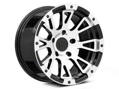 Rovos Wheels Karoo Gloss Black with Machined Lip 5-Lug Wheel; 17x9; -6mm Offset (94-01 RAM 1500)