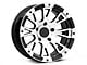 Rovos Wheels Karoo Gloss Black with Machined Lip 5-Lug Wheel; 17x9; -6mm Offset (94-01 RAM 1500)