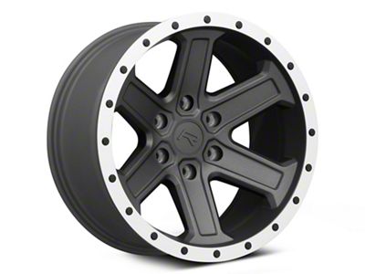 Rovos Wheels Tenere Charcoal with Machined Lip 6-Lug Wheel; 18x9; -9mm Offset (23-24 Colorado)