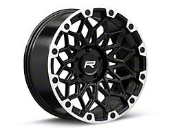 Rovos Wheels Guban Gloss Black Machined 5-Lug Wheel; 20x9; -6mm Offset (05-11 Dakota)