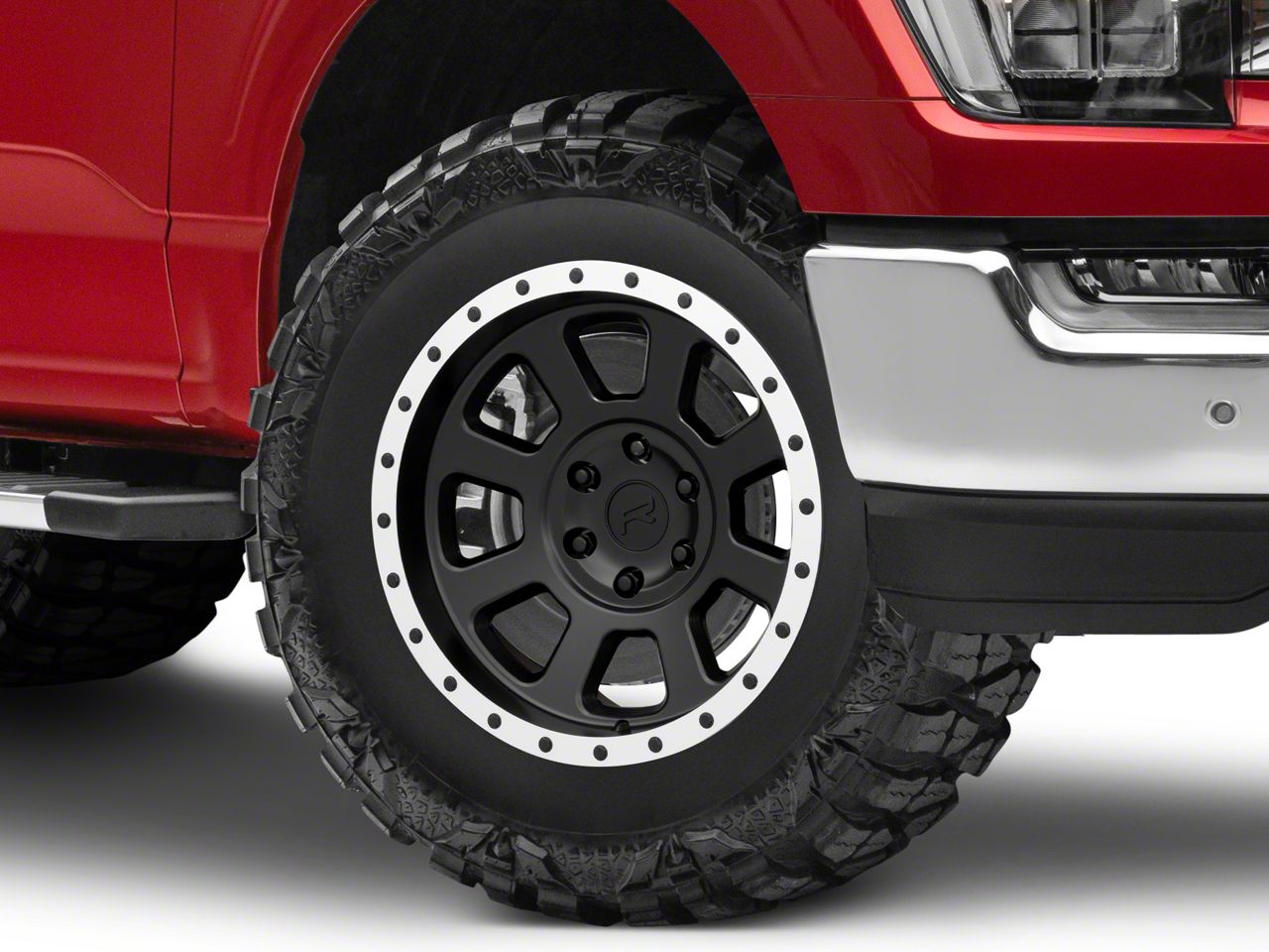 Rovos Wheels F-150 Kalahari Matte Black with Machined Lip 6-Lug Wheel ...