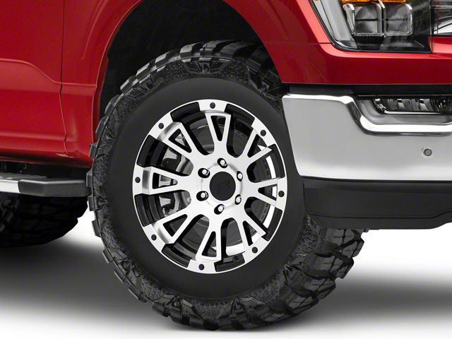 Rovos Wheels Karoo Gloss Black with Machined Lip 6-Lug Wheel; 18x9; 0mm Offset (21-24 F-150)