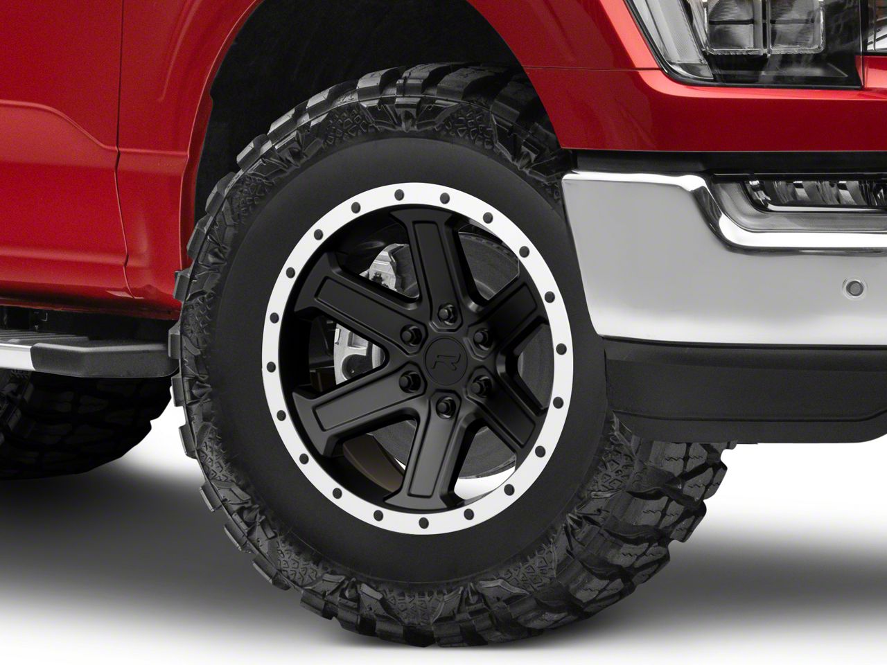 Rovos Wheels F-150 Tenere Matte Black with Machined Lip 6-Lug Wheel ...