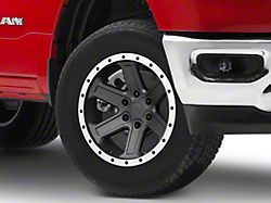 Rovos Wheels Tenere Charcoal with Machined Lip 6-Lug Wheel; 18x9; -9mm Offset (19-24 RAM 1500)