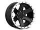 Rovos Wheels Tenere Matte Black with Machined Lip 6-Lug Wheel; 18x9; -9mm Offset (99-06 Sierra 1500)