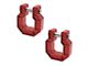 Royal Hooks Aluminum Royal Show Shackles; Red