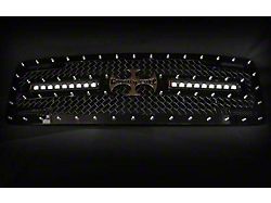 Royalty Core RC2X X-Treme Dual LED Upper Grille Insert; Gloss Black (19-24 RAM 1500 Laramie Longhorn, Limited)