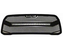 Royalty Core RC4X Layered Upper Replacement Grille with 30-Inch Curved LED Light Bar; Satin Black (19-24 RAM 2500)