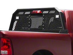 Royalty Core RC88 Billet Headache Rack with Integrated Tail Lights and Dura PODs; Satin Black (10-24 RAM 3500)