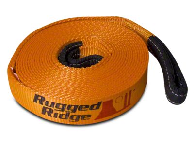 Rugged Ridge 4-Inch x 30-Foot Recovery Strap; 40,000 lb.