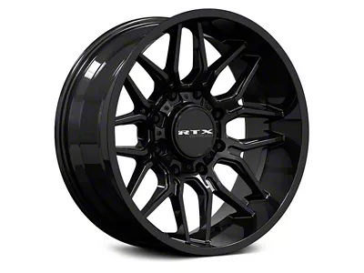 RTX Offroad Wheels Claw Gloss Black 8-Lug Wheel; 20x9; 0mm Offset (01-06 Sierra 2500 HD)